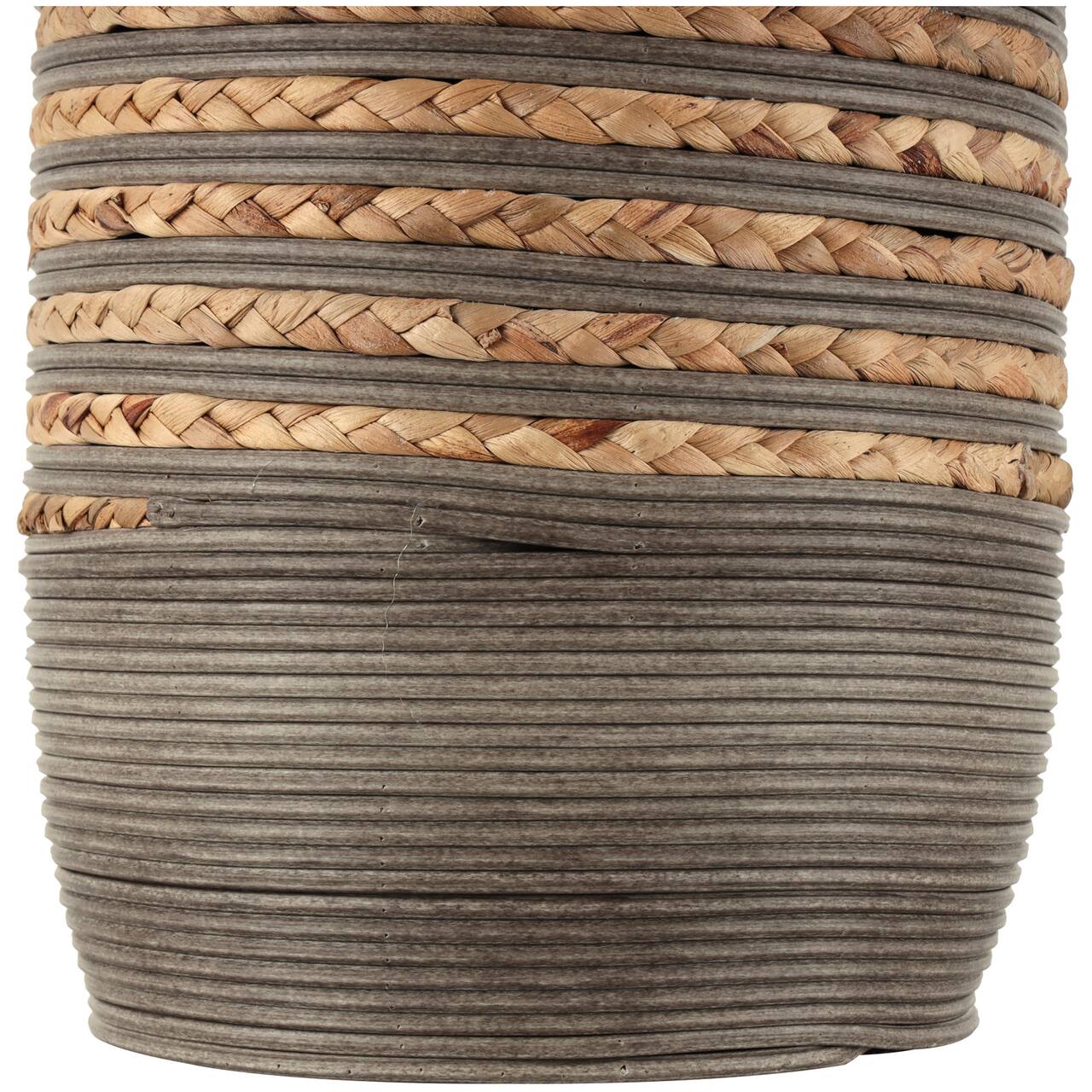 Brown Seagrass Handmade Braided Vase