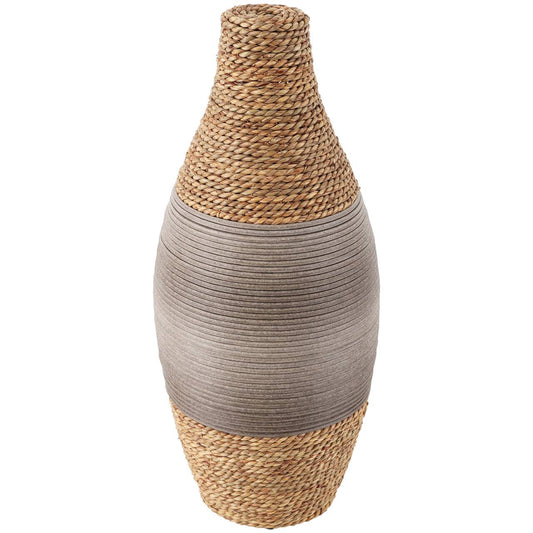 Brown Seagrass Handmade Wrapped Vase
