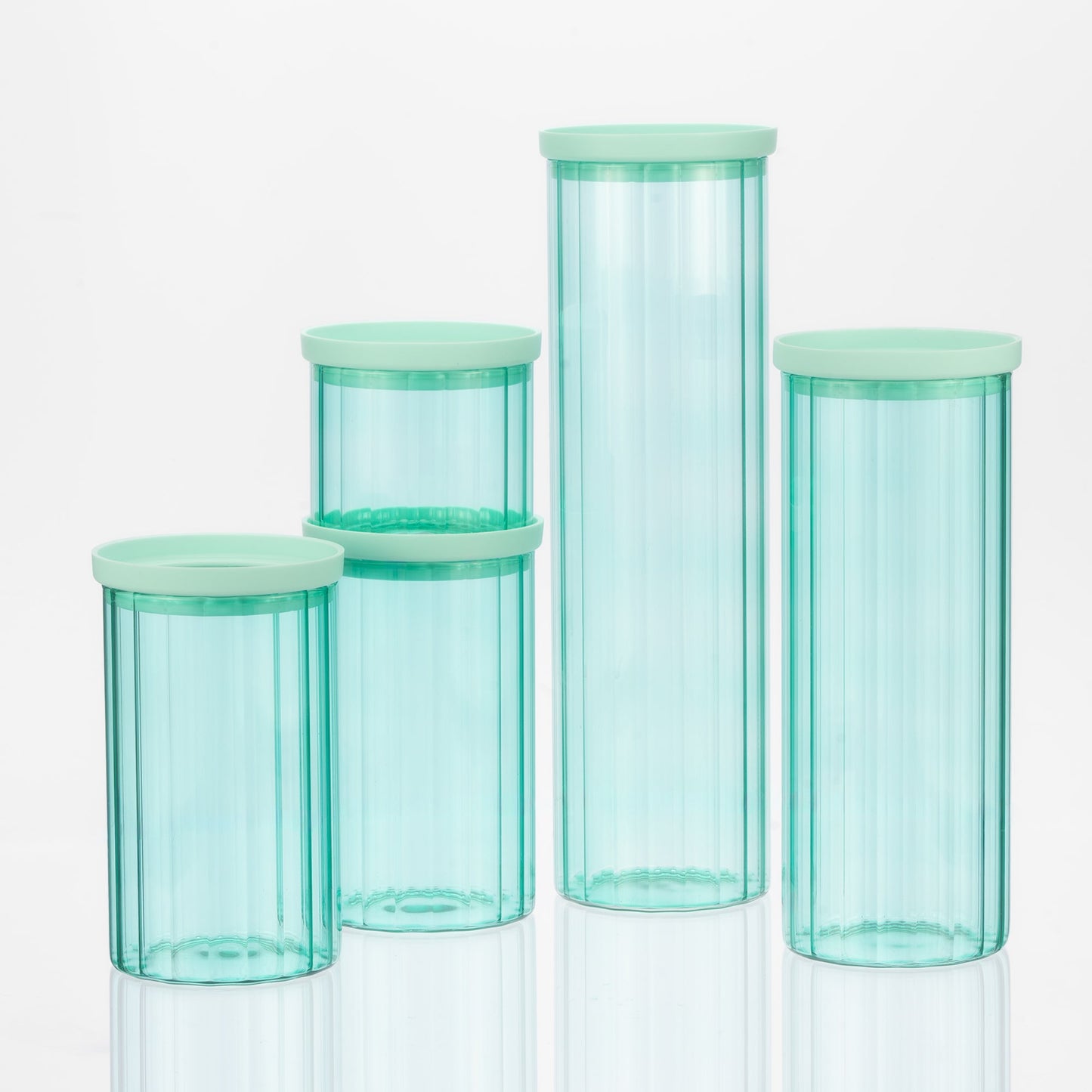 Glass Canister Set & Glass Lid - Diamond Blue (Online Exclusive)