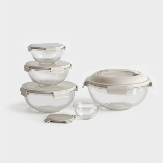 Borosilicate Glass Mixing Bowl Set (5 Bowls) (Online Exclusive)