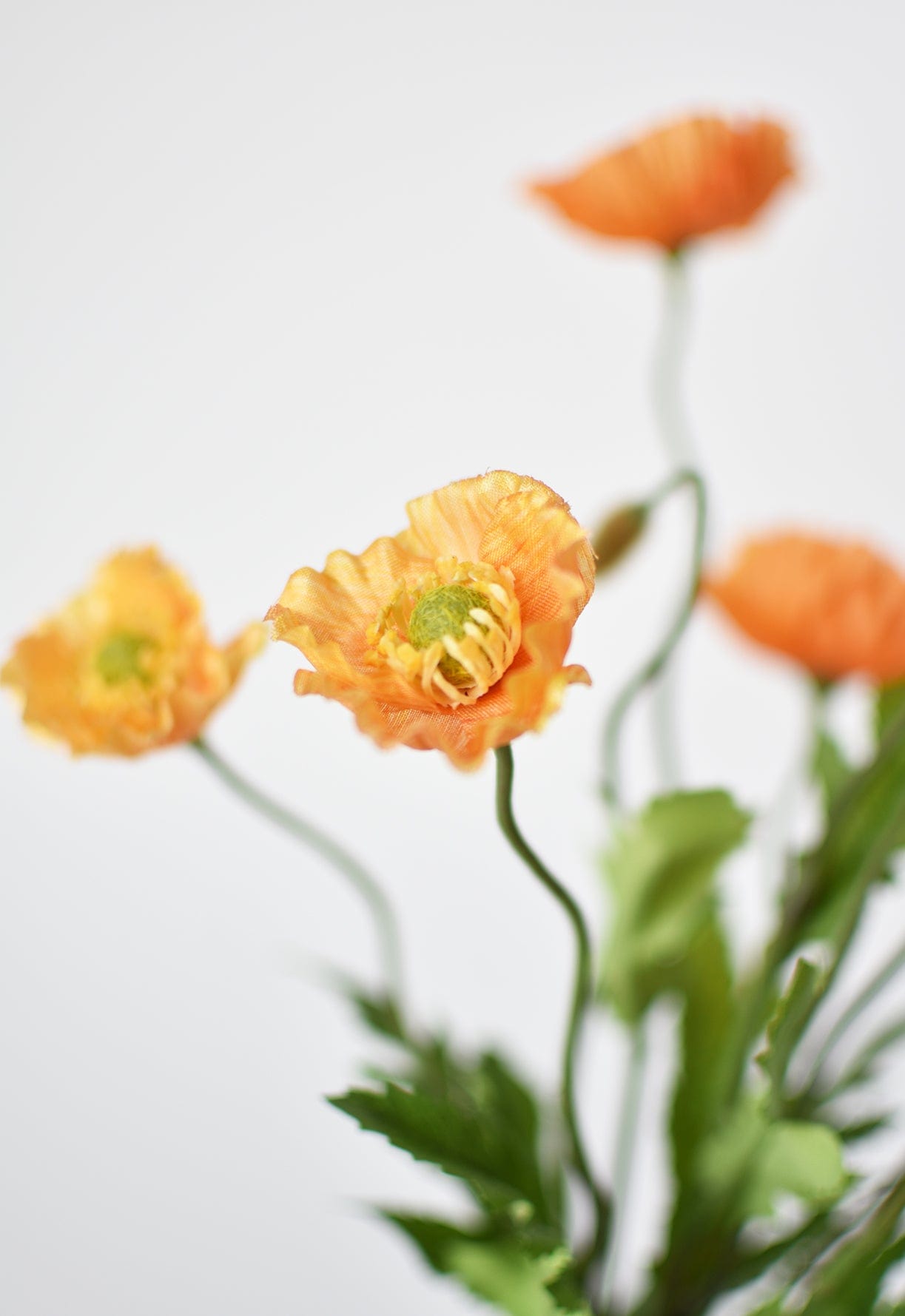 15" Faux Orange Poppy Bush (Online exclusive)