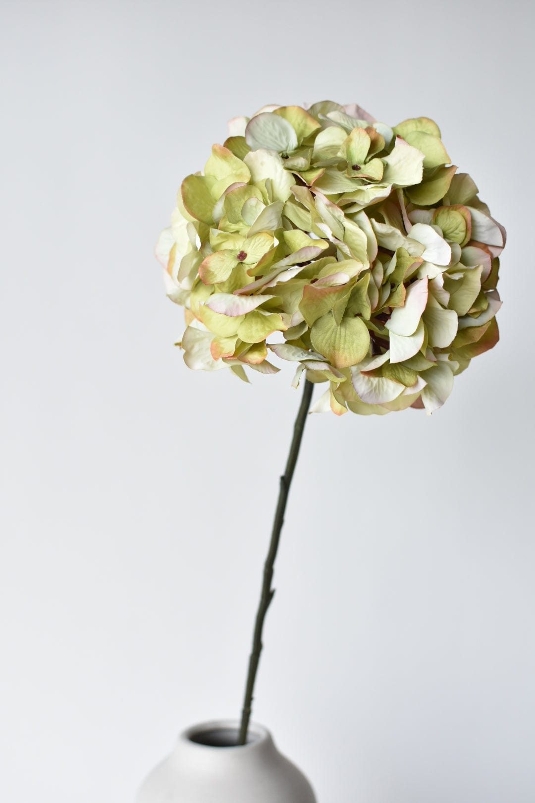 30" Faux Hydrangea Stem Green Lavender (Online exclusive)