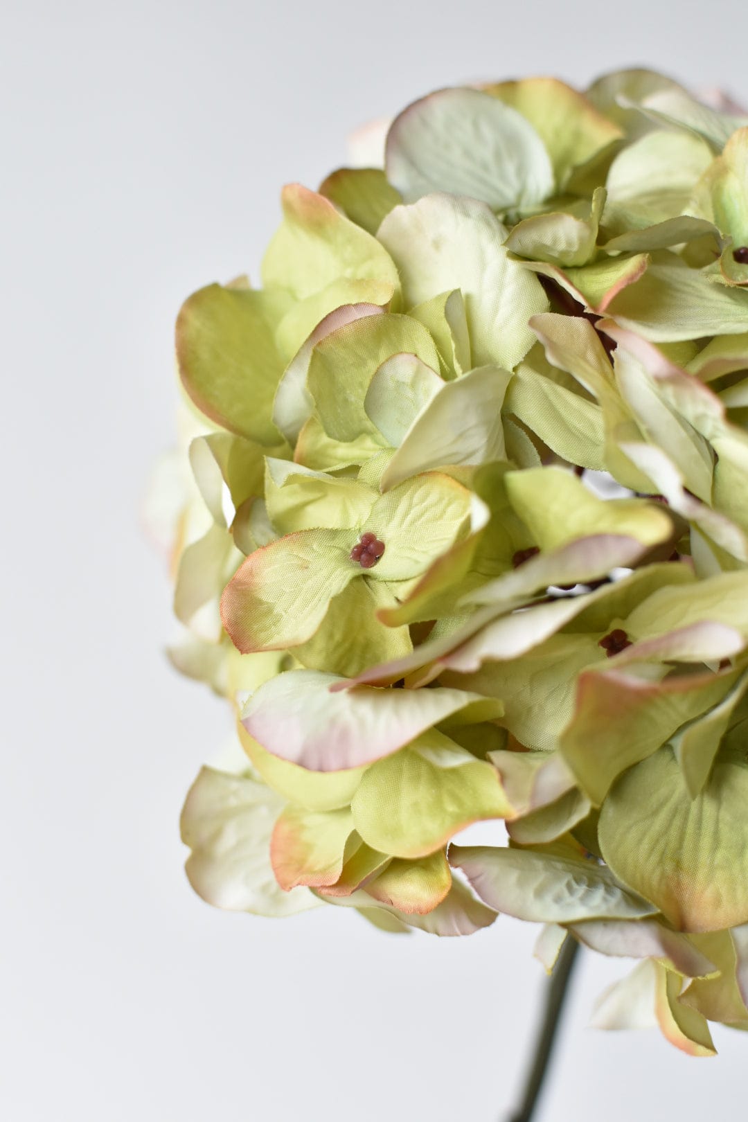 30" Faux Hydrangea Stem Green Lavender (Online exclusive)