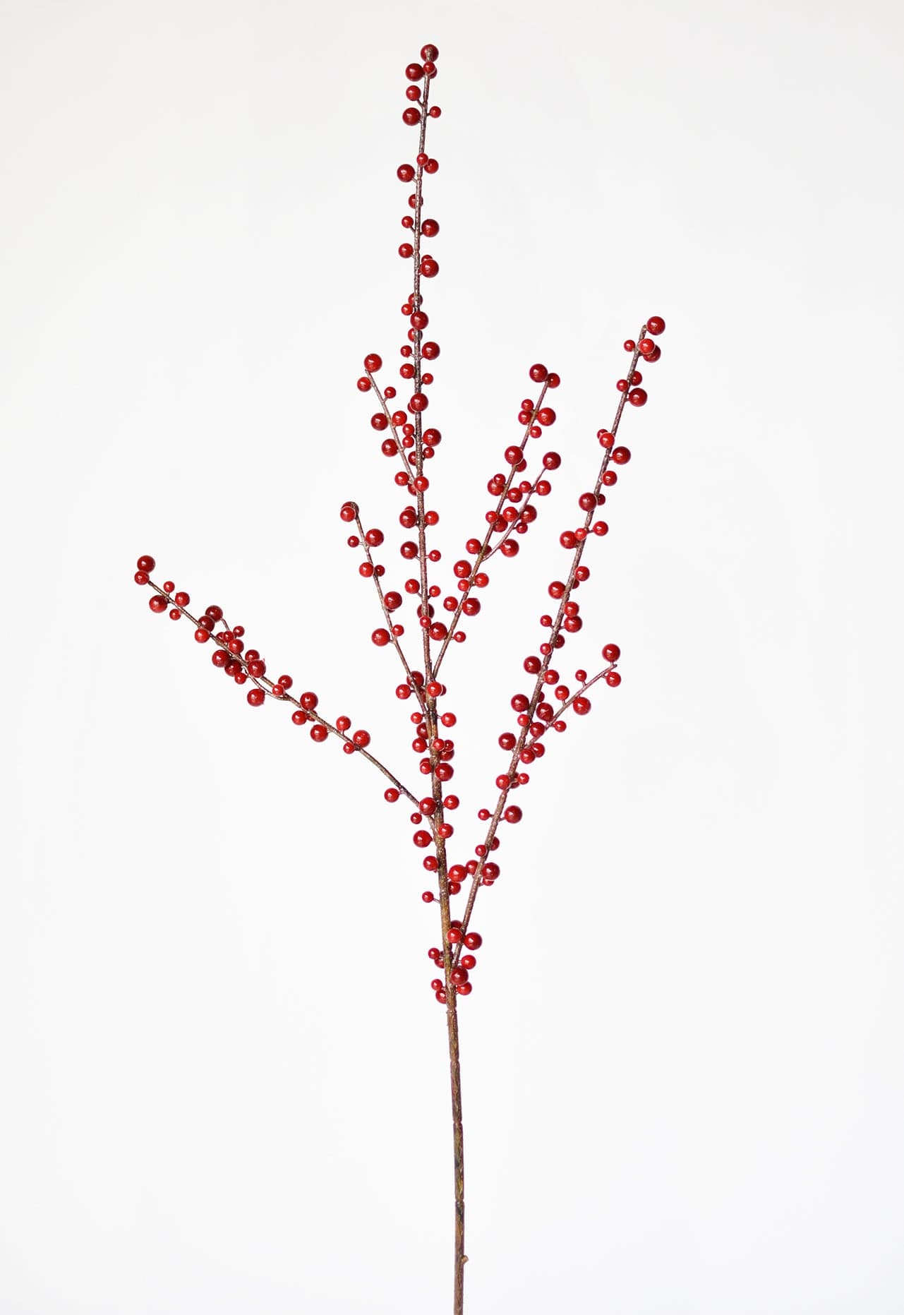36" Faux Outdoor Red Berry Stem (Online Exclusive)