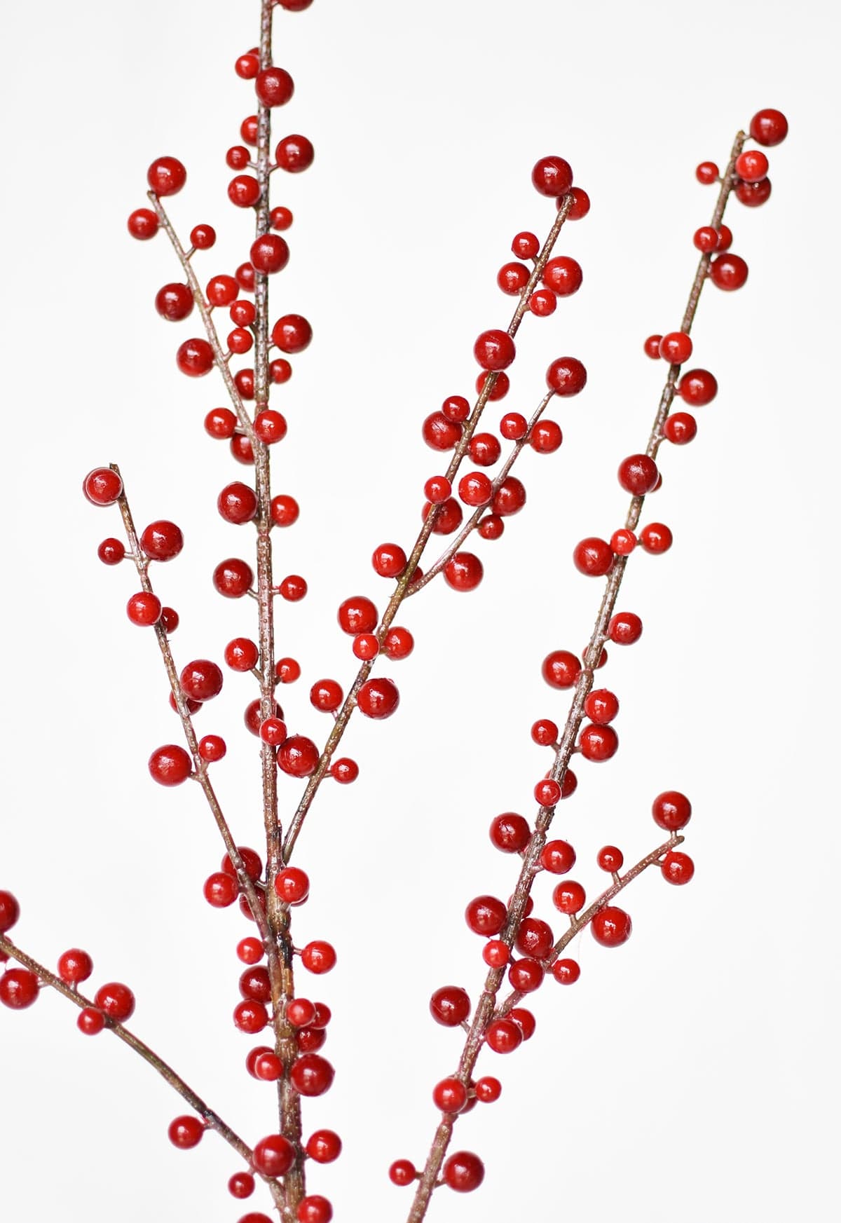36" Faux Outdoor Red Berry Stem (Online Exclusive)