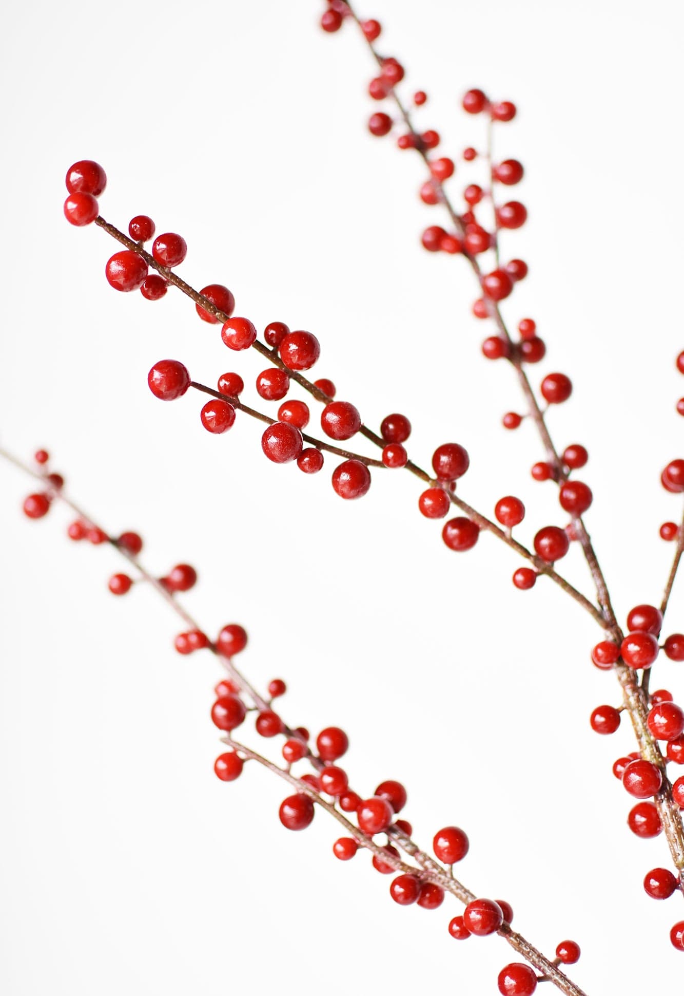 36" Faux Outdoor Red Berry Stem (Online Exclusive)