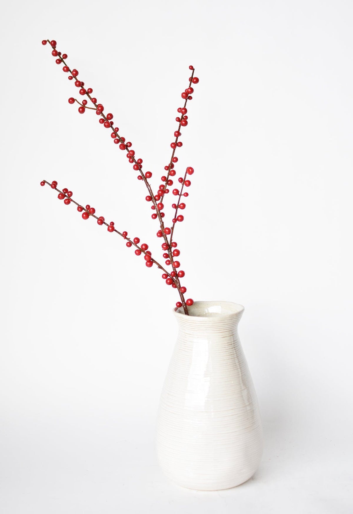 28" Faux Outdoor Red Berry Stem  (online exclusive)
