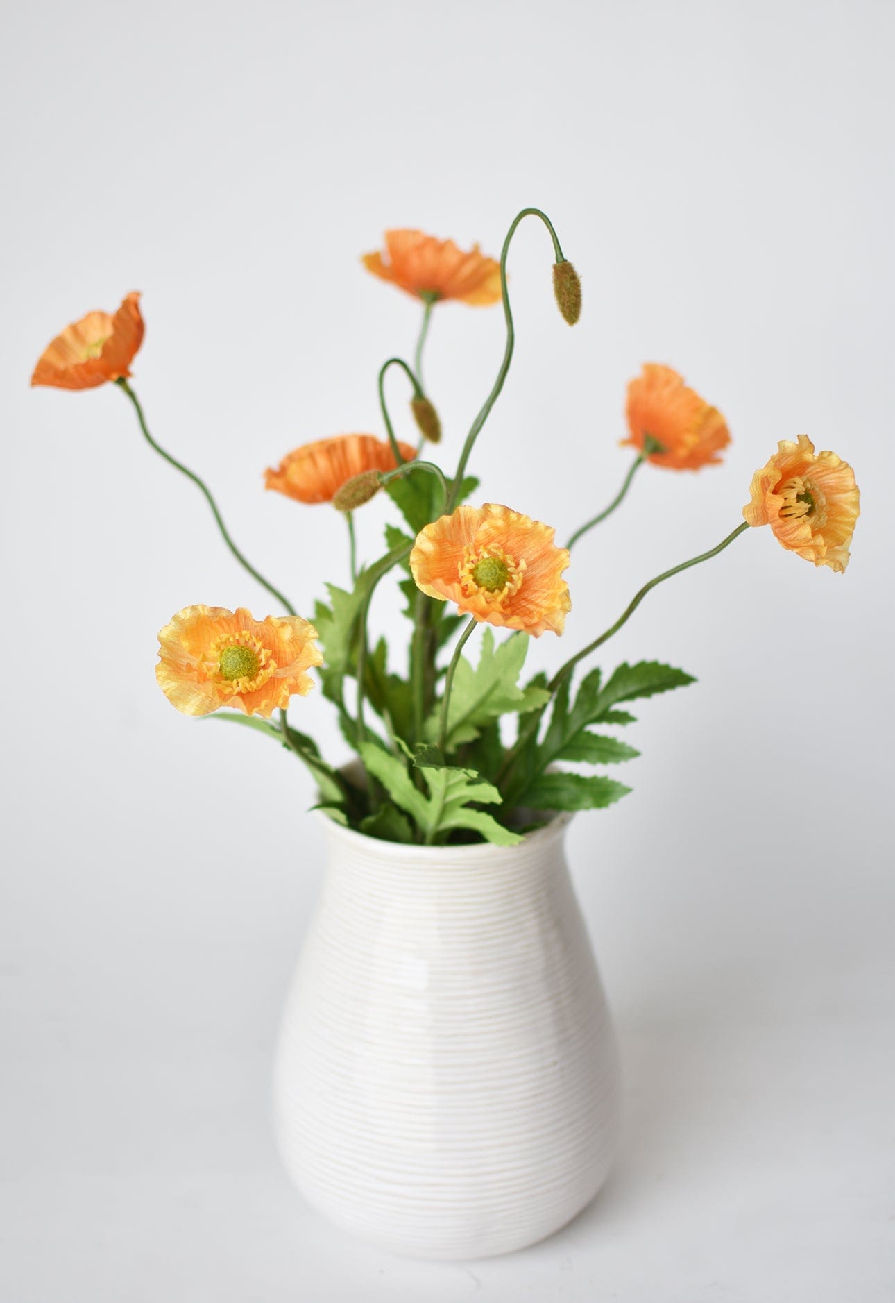 15" Faux Orange Poppy Bush (Online exclusive)