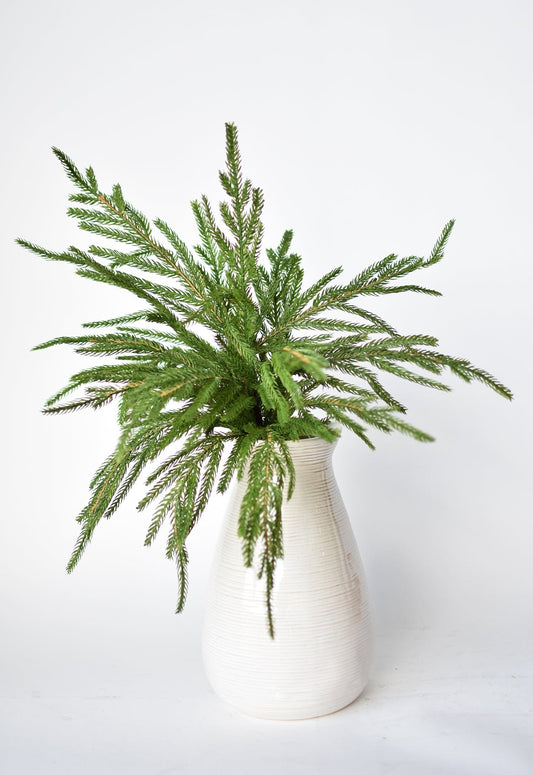 20" Faux Green Norfolk Pine Bush (Online exclusive)