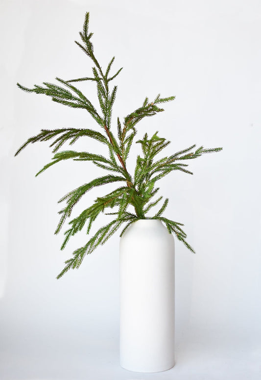36" Faux Green Norfolk Pine - Cypress Spray Stem (Online exclusive)