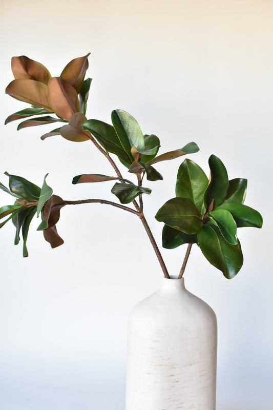 40" Faux Magnolia Leaf Branch (Online exclusive)