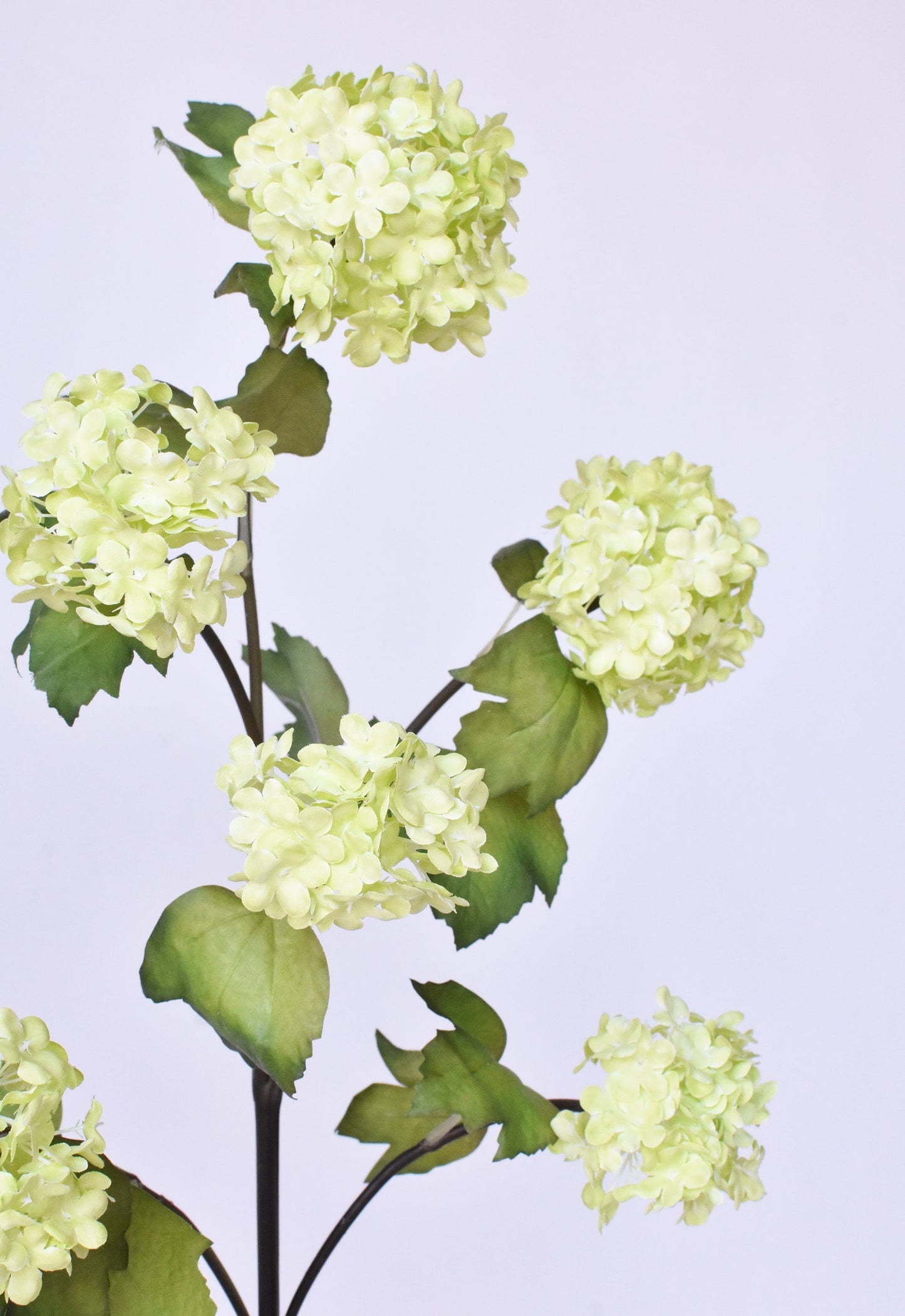 30" Faux Green Snowball Hydrangea Stem  (online exclusive)