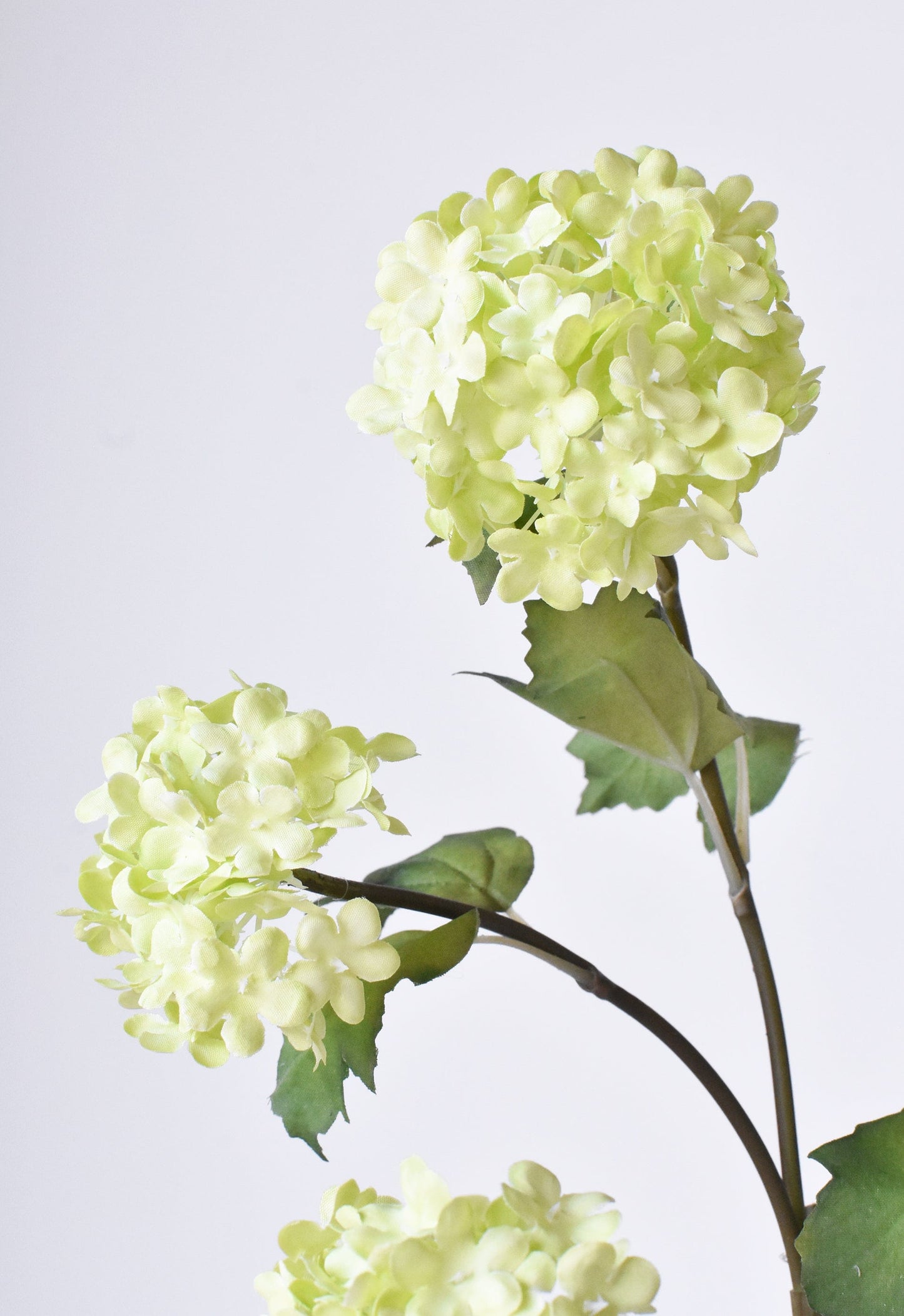 30" Faux Green Snowball Hydrangea Stem  (online exclusive)