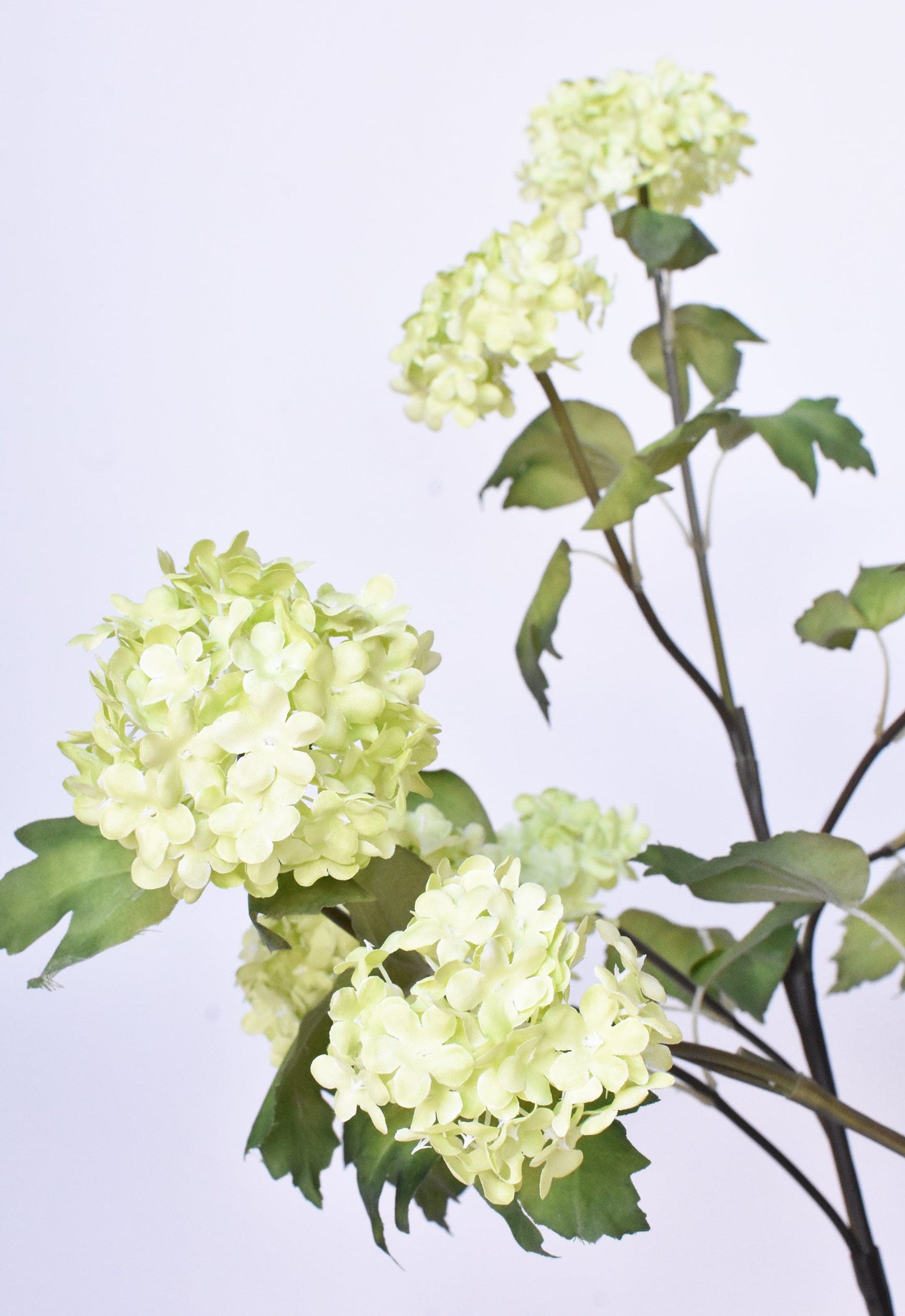 30" Faux Green Snowball Hydrangea Stem  (online exclusive)