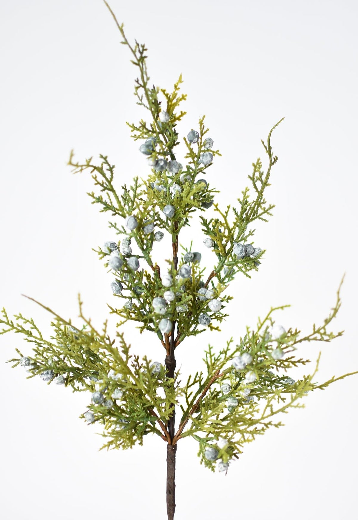 18" Faux Juniper Berry Greenery Stem (Online exclusive)