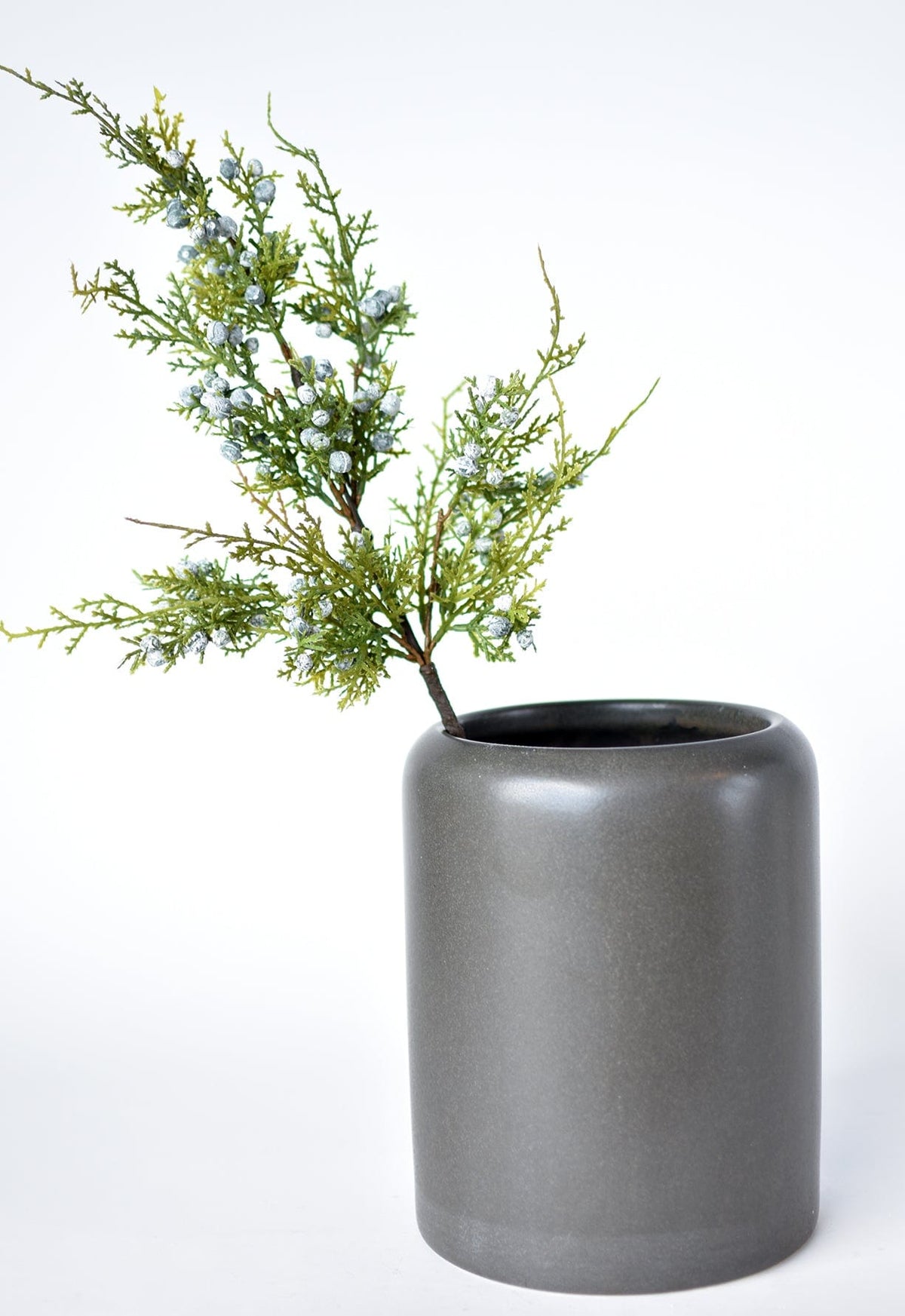 18" Faux Juniper Berry Greenery Stem (Online exclusive)