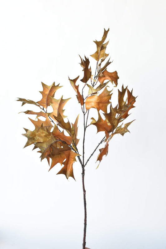 32" Faux Holly Leaf Stem Branch (Online Exclusive)
