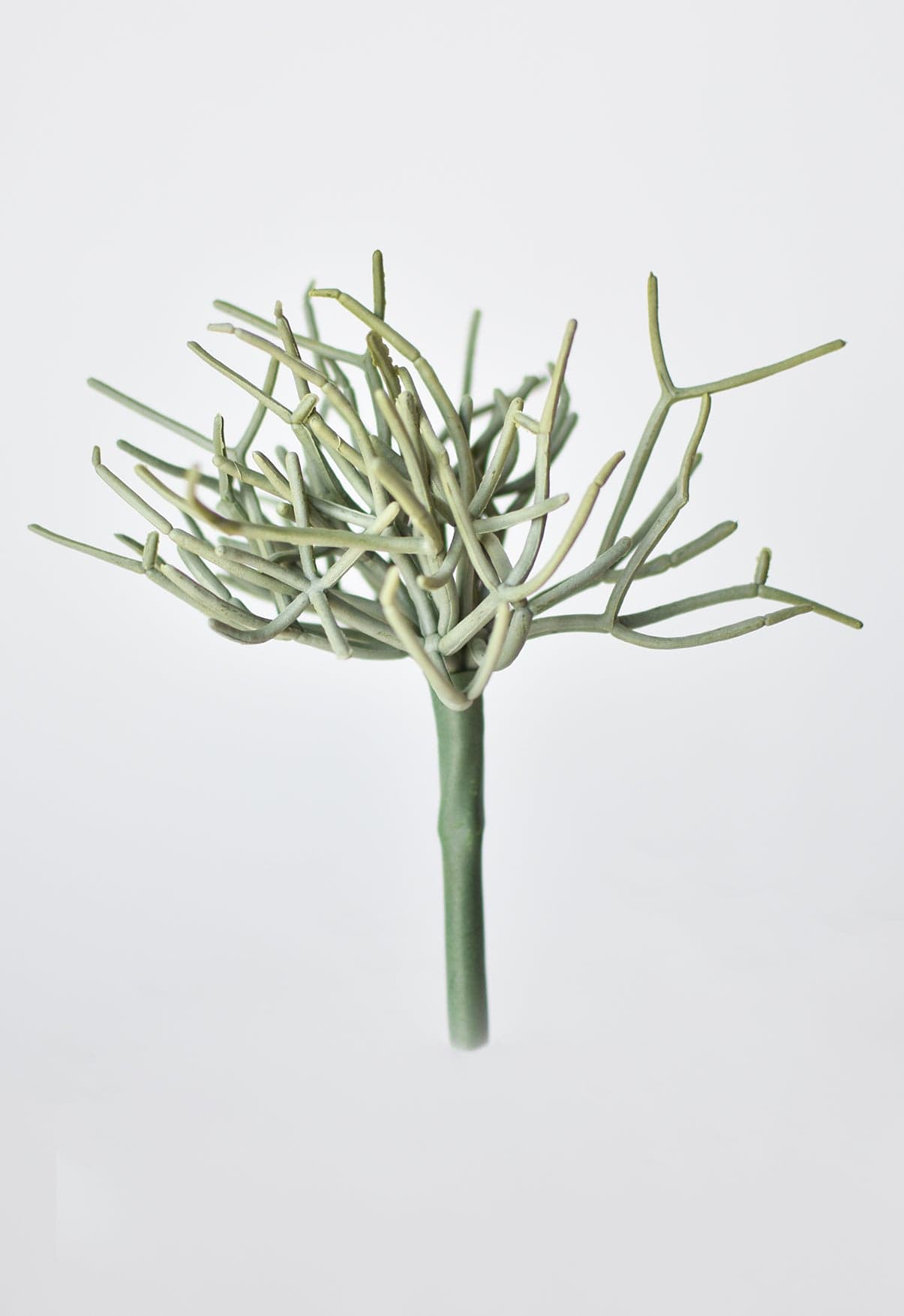 8" Faux Soft Touch Green/Gray Pencil Cactus Pick (Online exclusive)