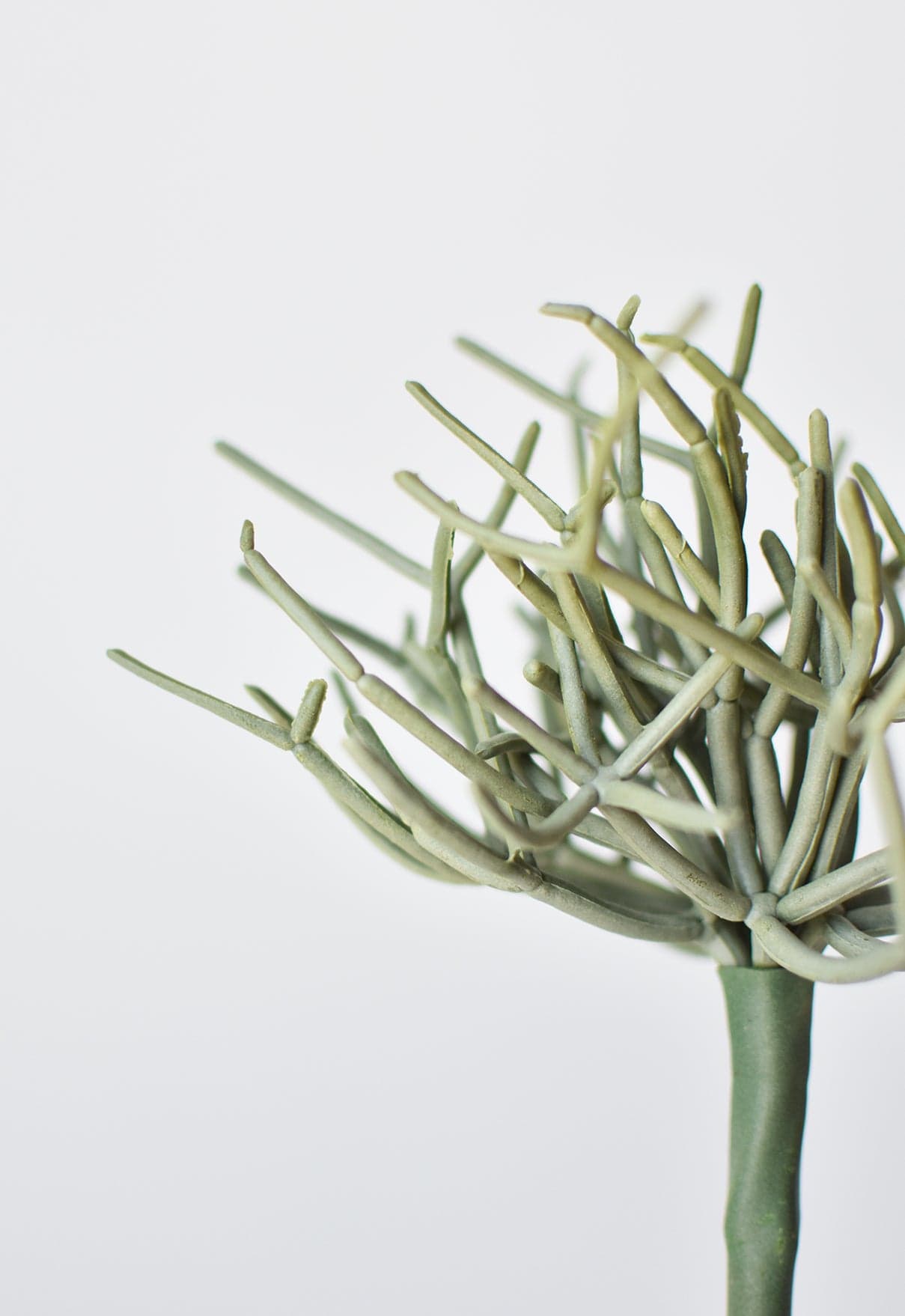 8" Faux Soft Touch Green/Gray Pencil Cactus Pick (Online exclusive)