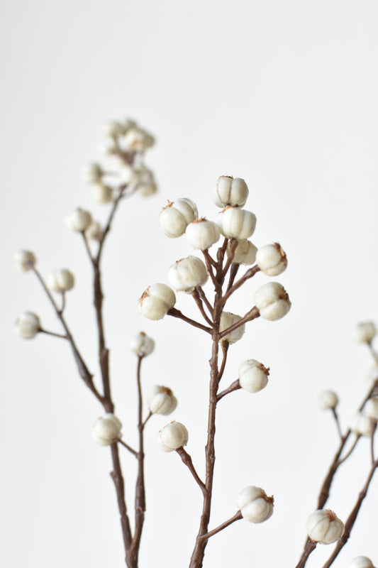 35" Faux Tallow Berry Branch Stem (Online exclusive)