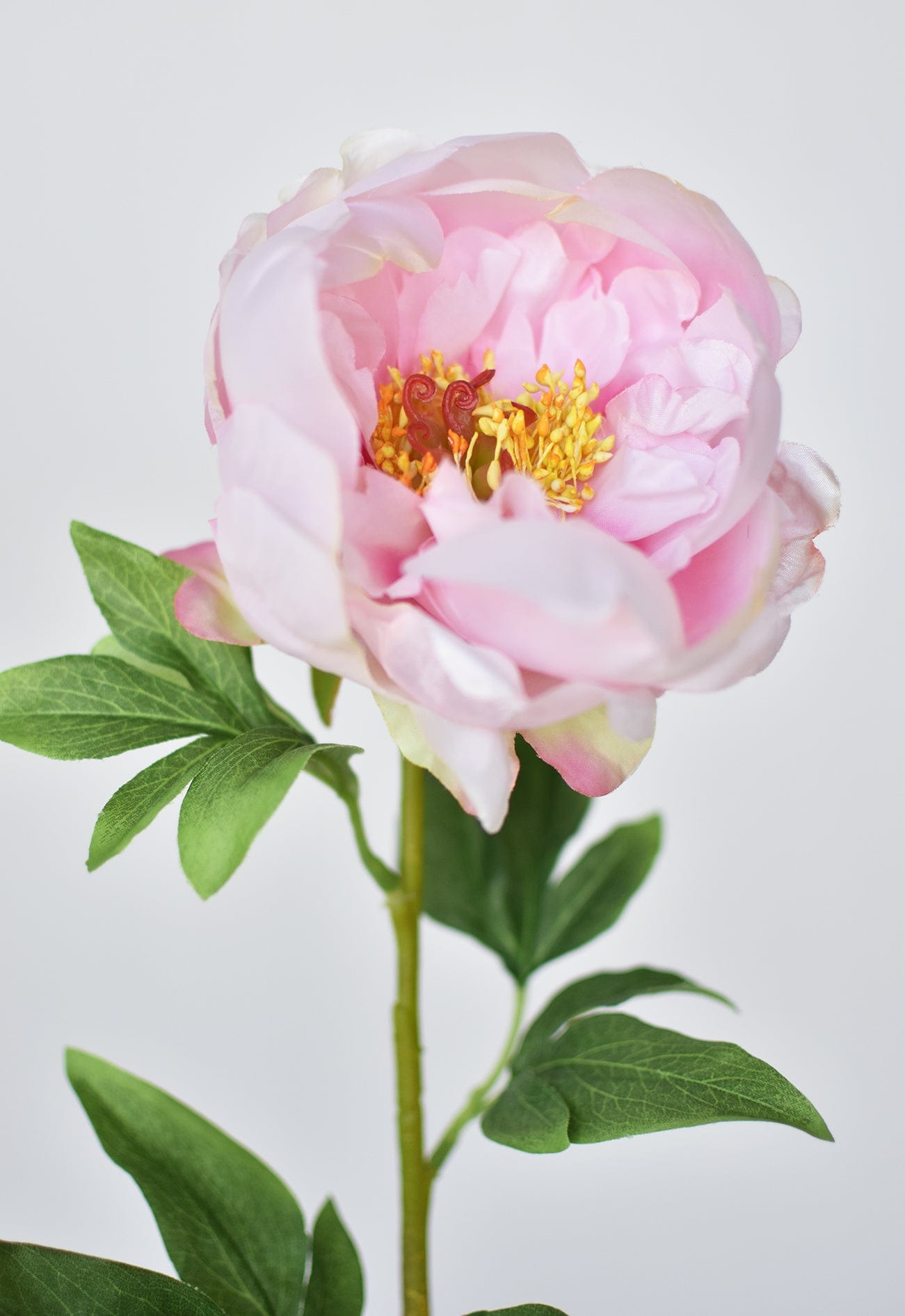 22" Faux Pink Peony Stem  (online exclusive)