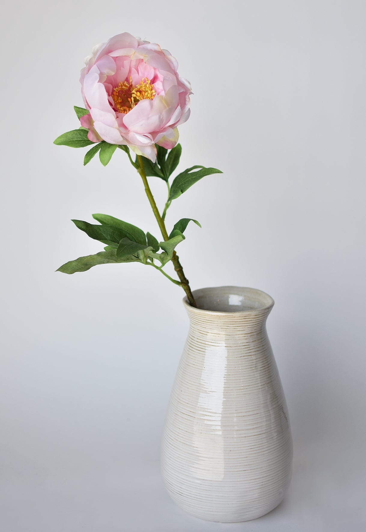 22" Faux Pink Peony Stem  (online exclusive)