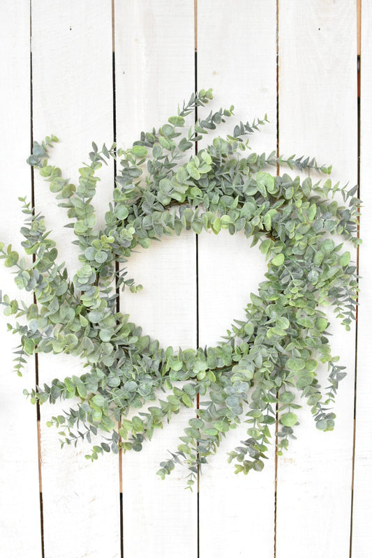 28" Faux Eucalyptus Wreath (Online exclusive)