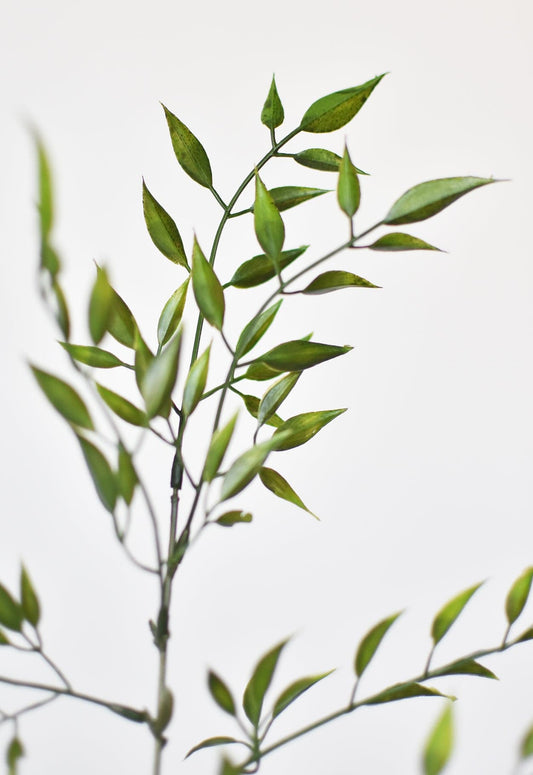 27" Faux Mini Bamboo Leaf Stem (Online exclusive)