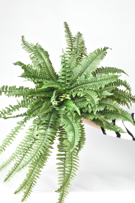 28" Large Faux Boston Fern Bush (Online Exclusive)