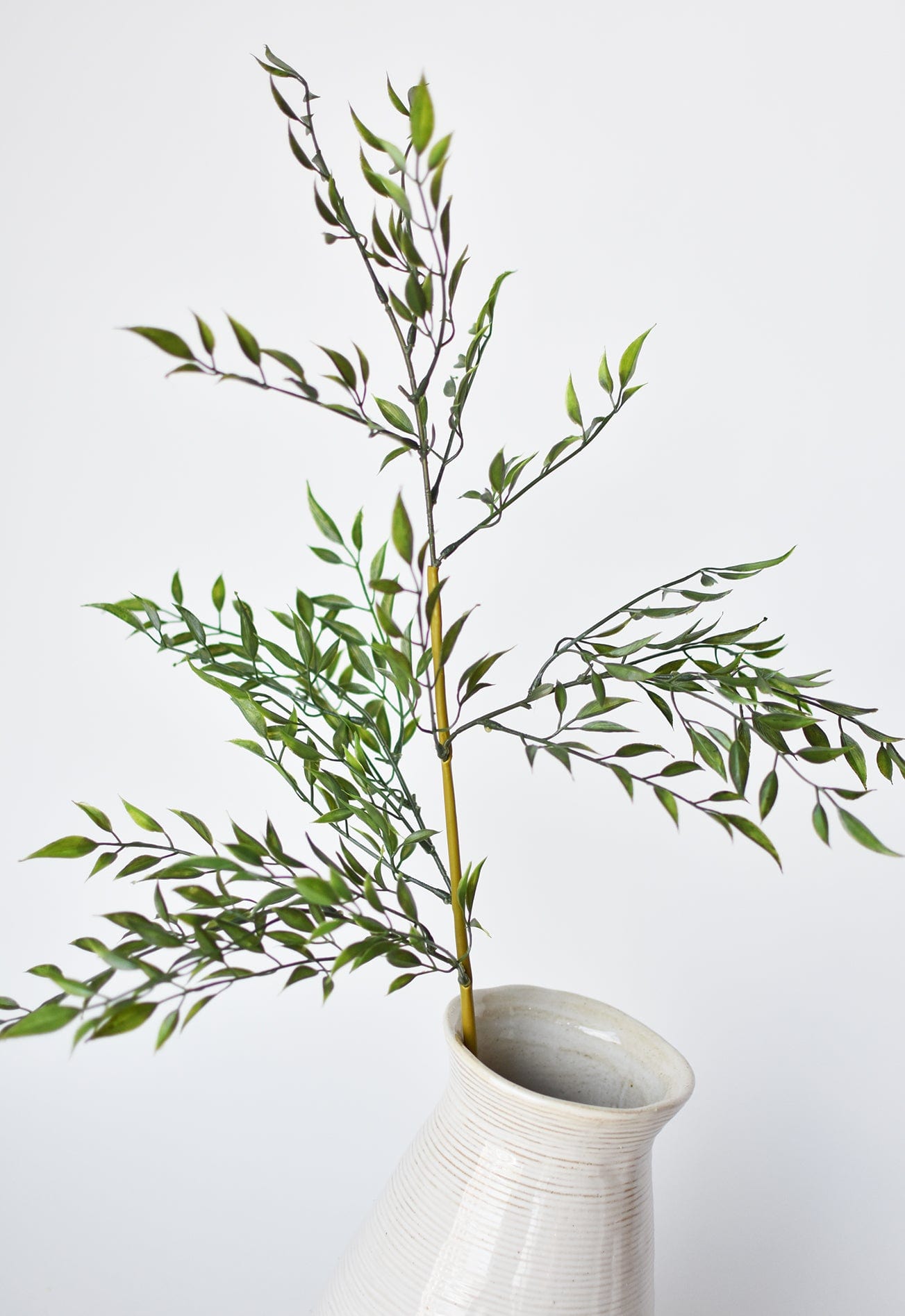 27" Faux Mini Bamboo Leaf Stem (Online exclusive)