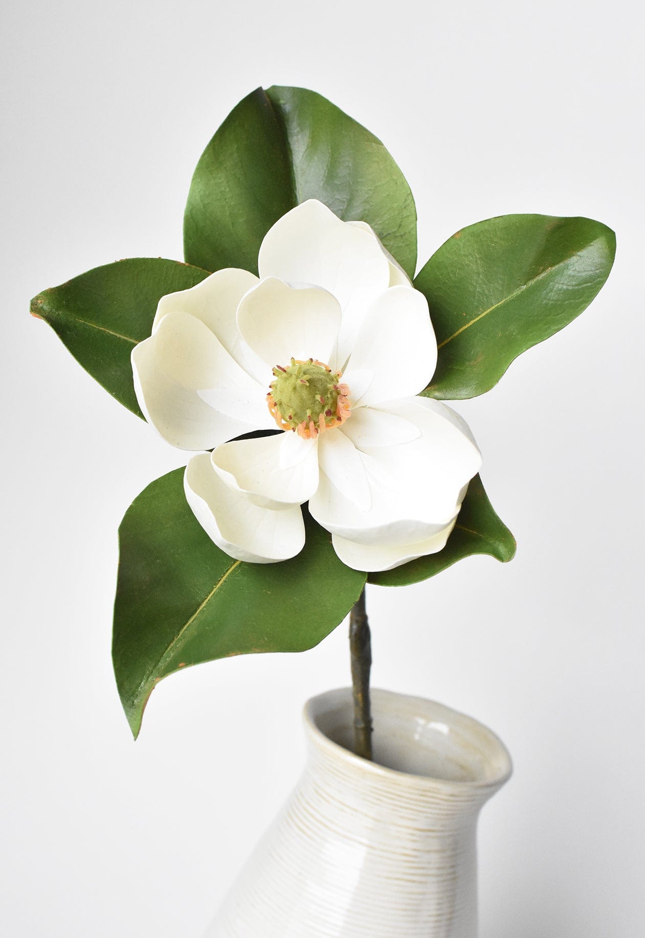 24" Faux Magnolia Blossom Stem (Online exclusive)
