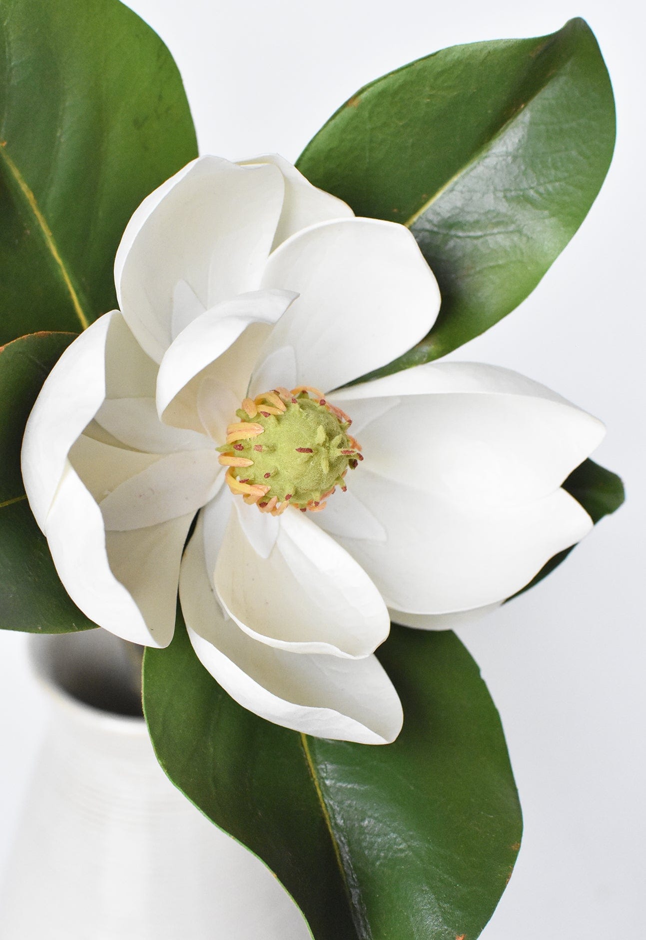24" Faux Magnolia Blossom Stem (Online exclusive)