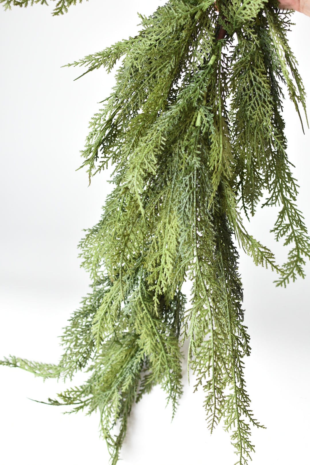 65" Faux Cedar Mantel Swag (Online exclusive)