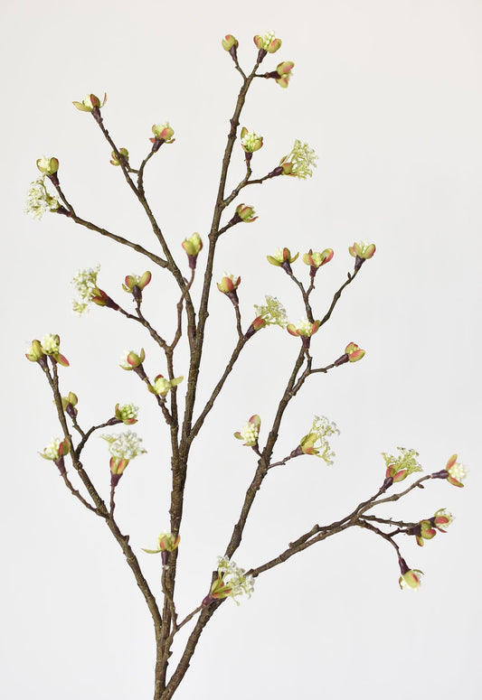 42" Faux Budding Blossom Branch Stem (Online exclusive)