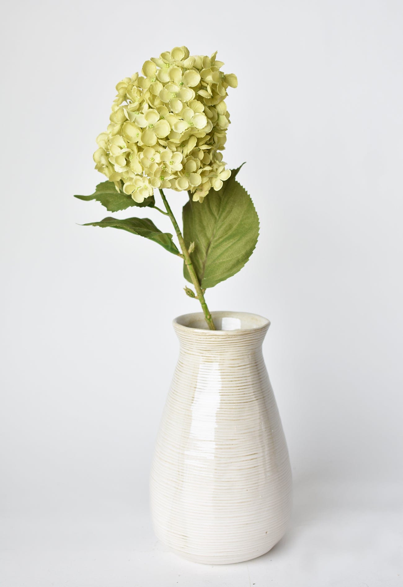 28" Faux Cone Hydrangea Stem Green  (online exclusive)