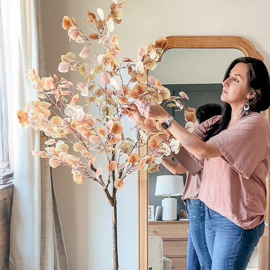 Tall Lifelike Eucalyptus Potted Tree (Online Exclusive)