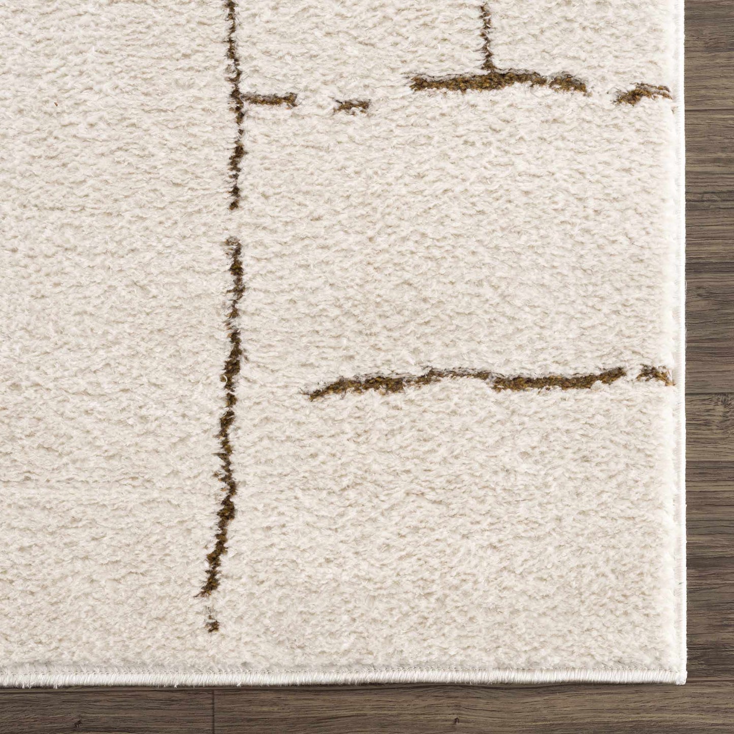 Koume Ivory & Brown Area Rug  (online exclusive