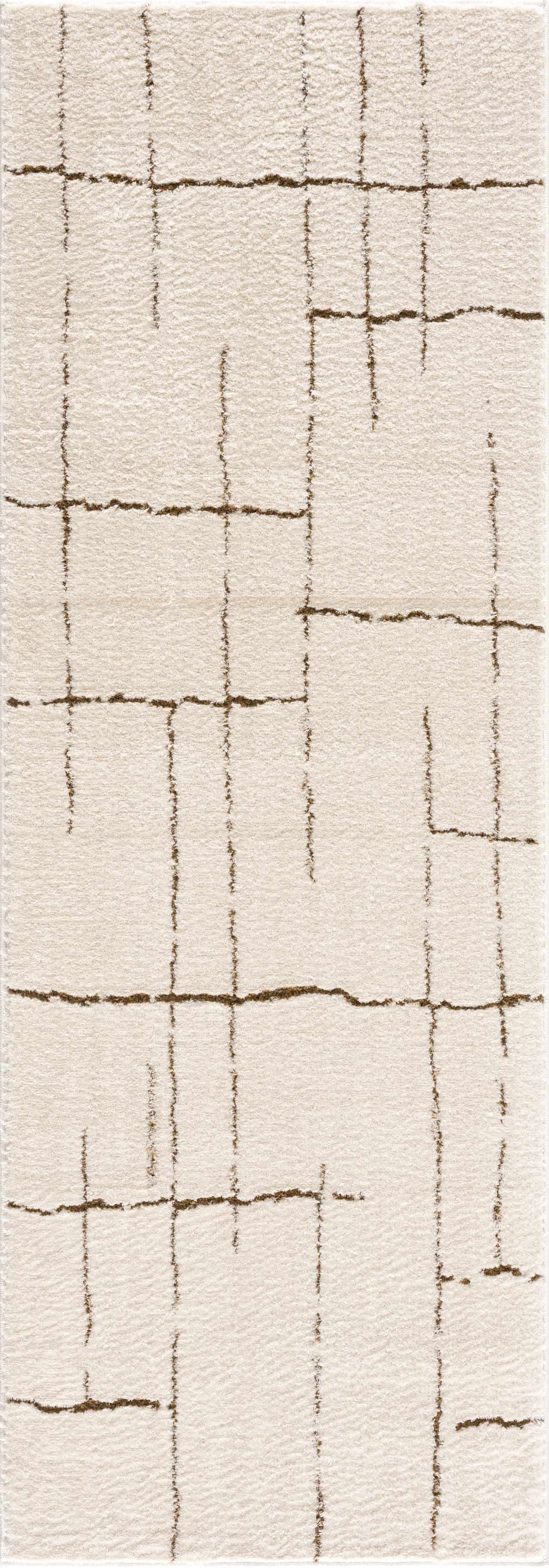 Koume Ivory & Brown Area Rug  (online exclusive