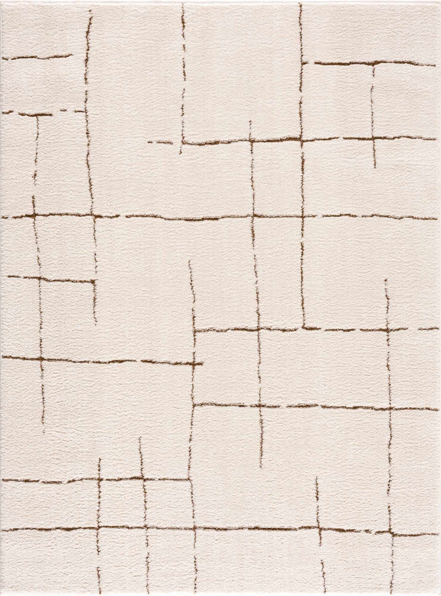 Koume Ivory & Brown Area Rug  (online exclusive