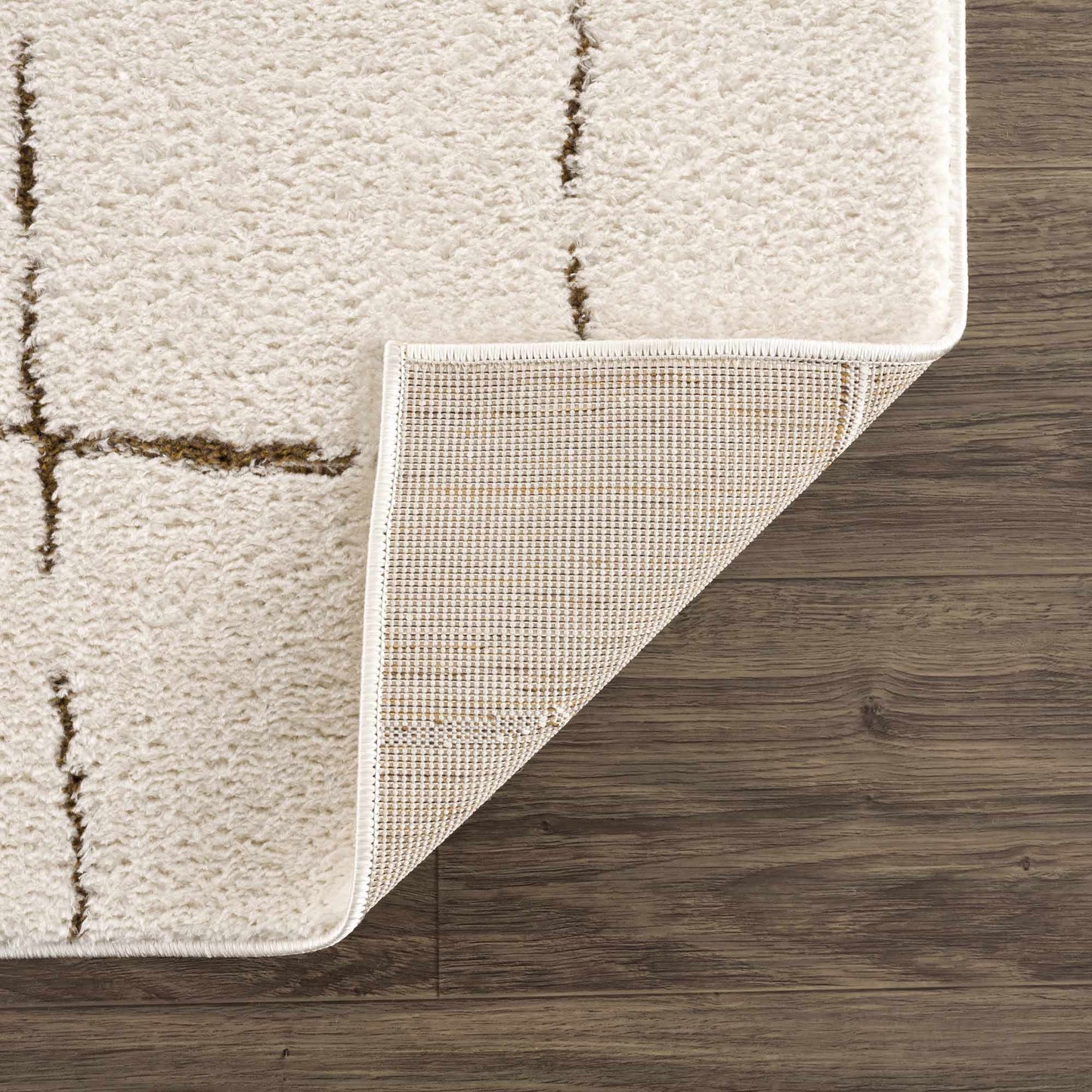 Koume Ivory & Brown Area Rug  (online exclusive