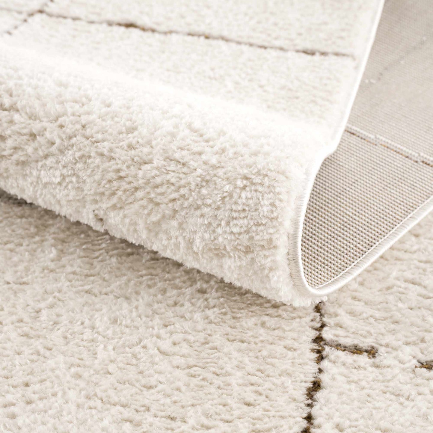 Koume Ivory & Brown Area Rug  (online exclusive