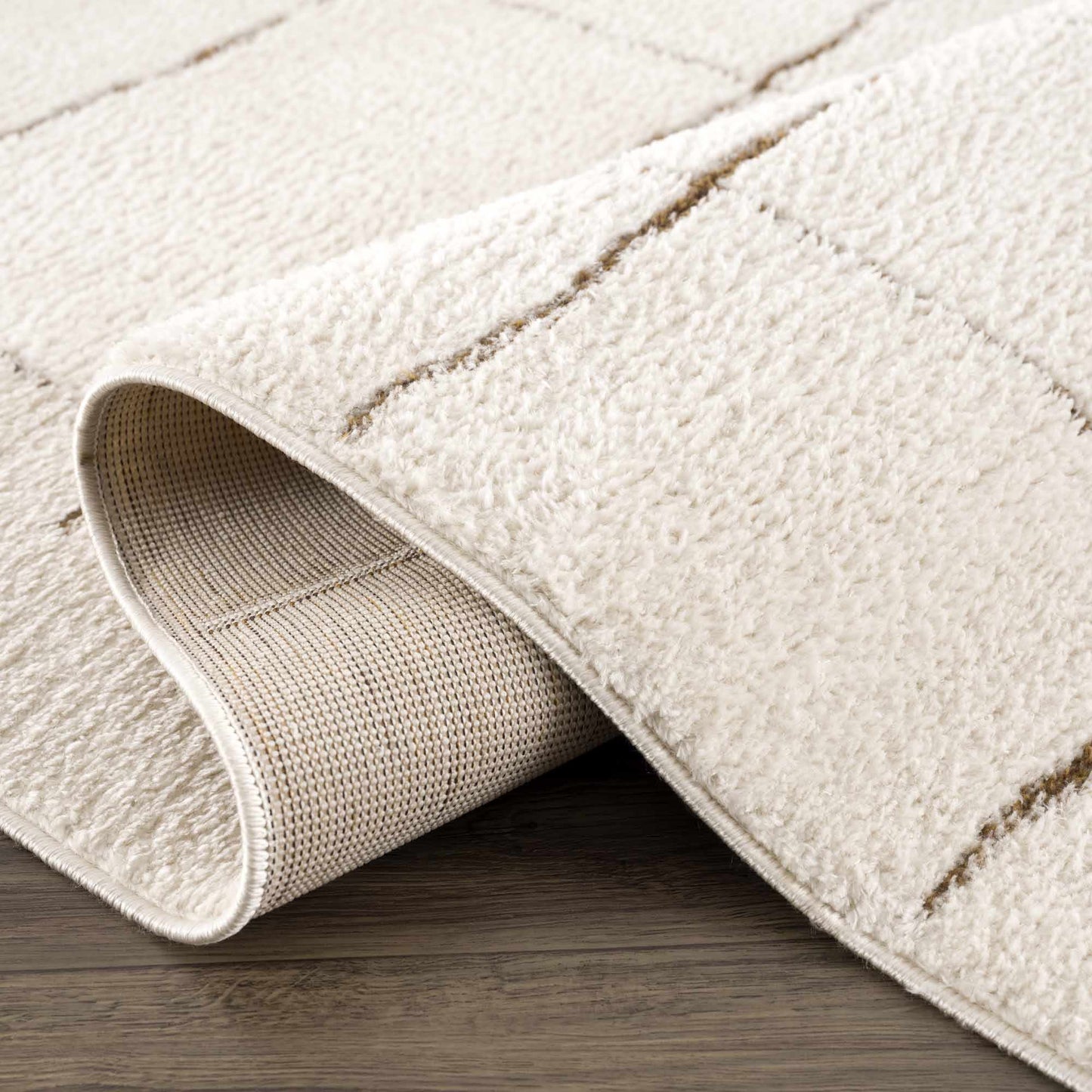 Koume Ivory & Brown Area Rug  (online exclusive