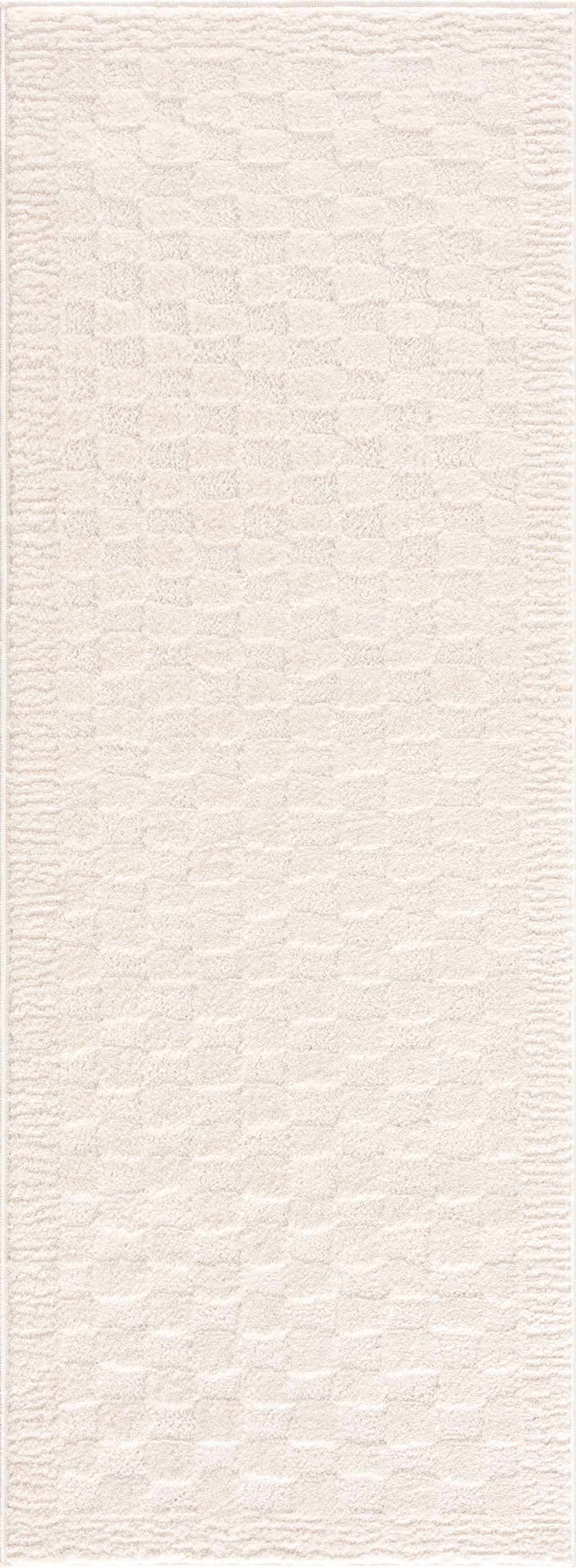 Leryn Ivory Checkered Area Rug  (online exclusive