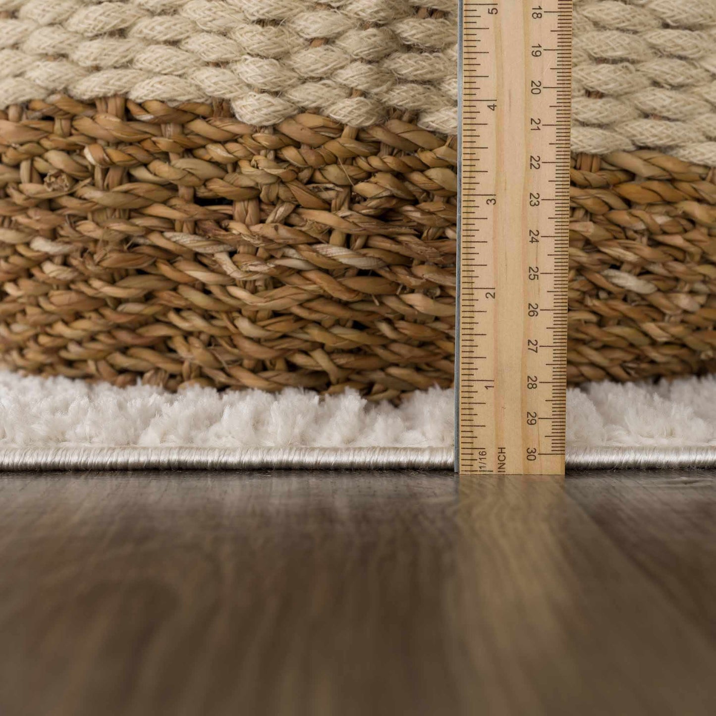 Leryn Ivory Checkered Area Rug  (online exclusive