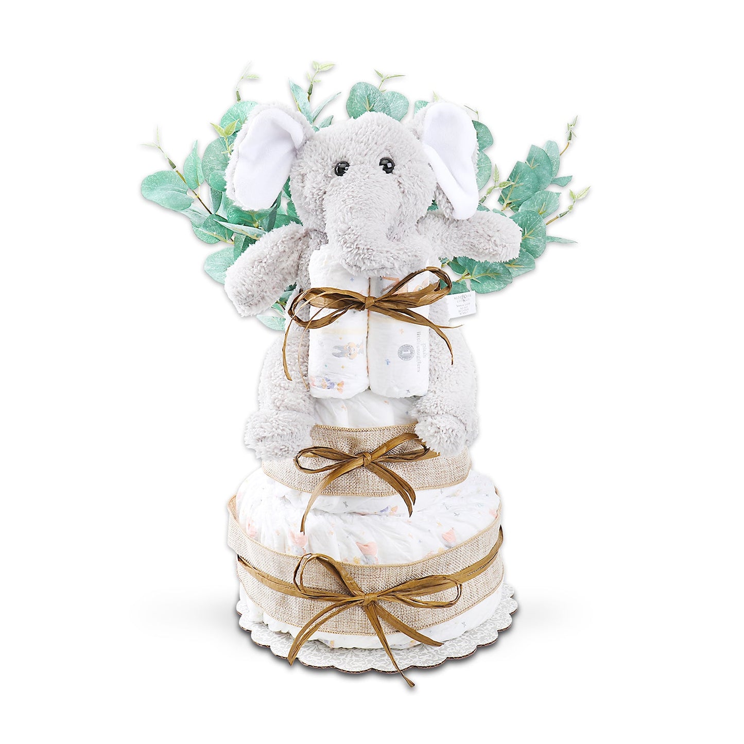 Wild About Baby Two-Tier Diaper Cake Gift (online exclusive)
