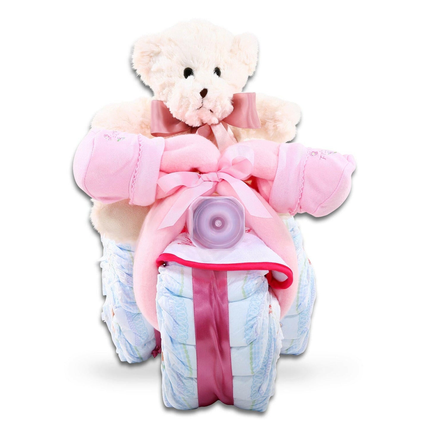 Pink Tricycle Diaper Cake Gift (online exclusive)