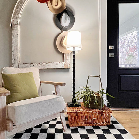 Modern Scalloped Base Floor Lamp (Online Exclusive)