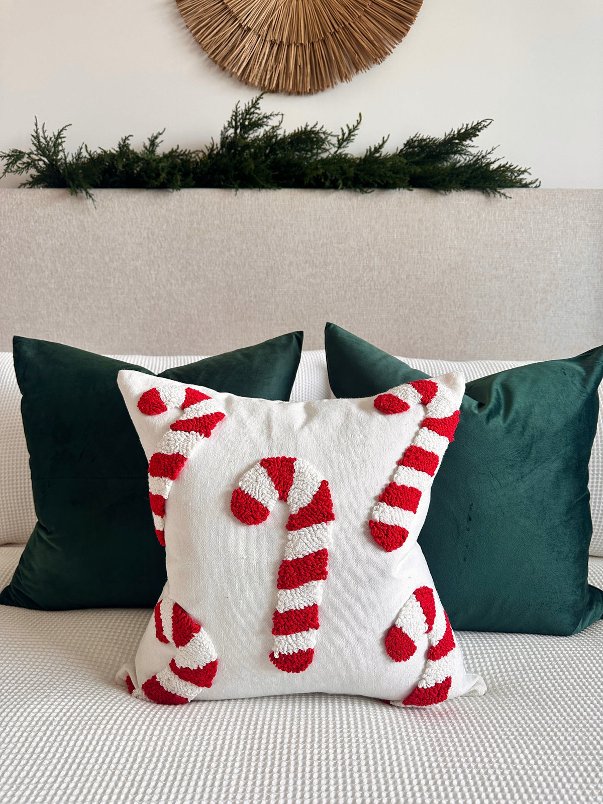 Candy Cane Pillow Cover  (Online Exclusive)