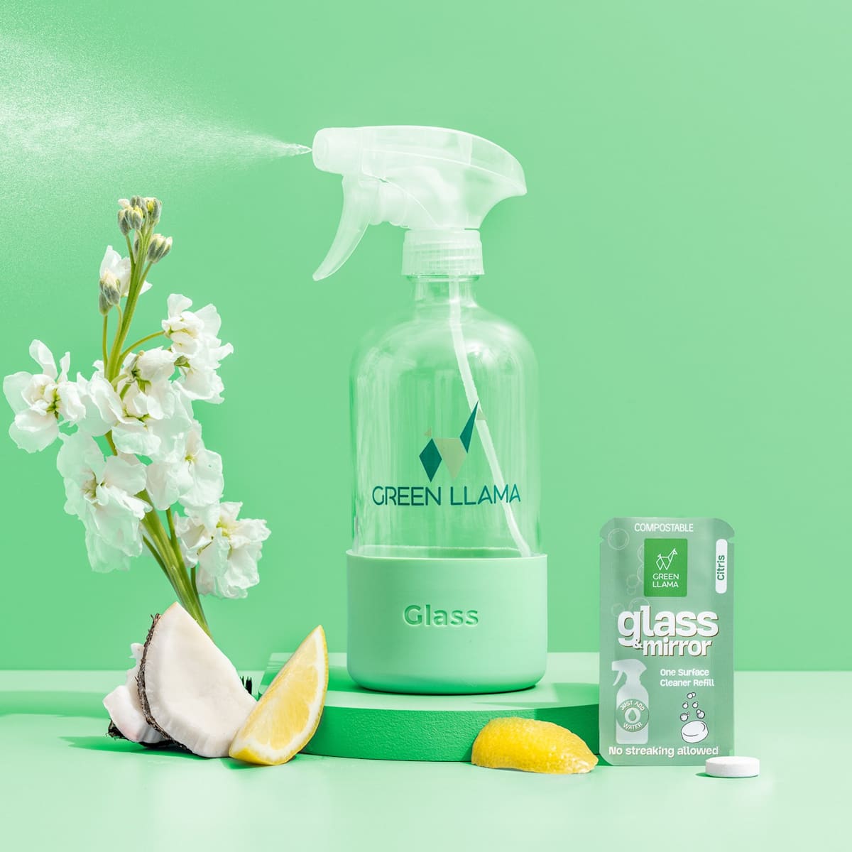 Streak-Free Glass & Mirror Cleaner Kit  (Online Exclusive) with Litsea Cubeba Fragrance