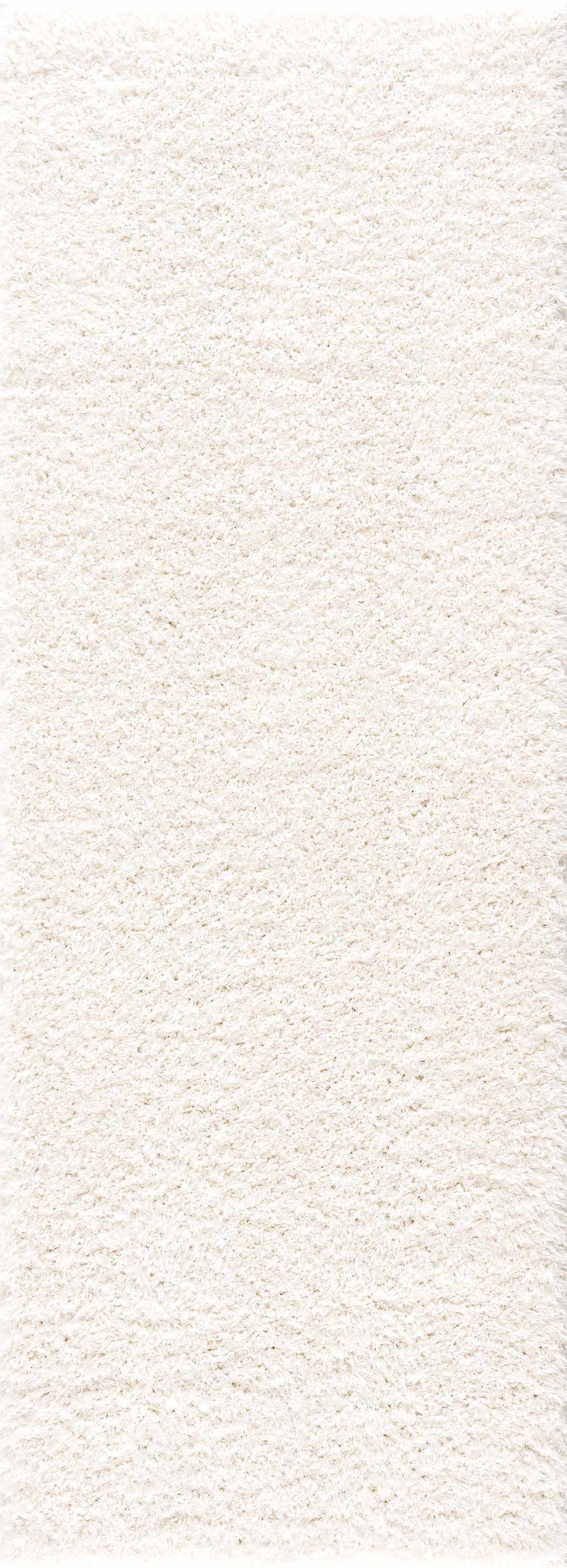 Faina Solid Cream Shag Washable Area Rug - Clearance (online exclusive)